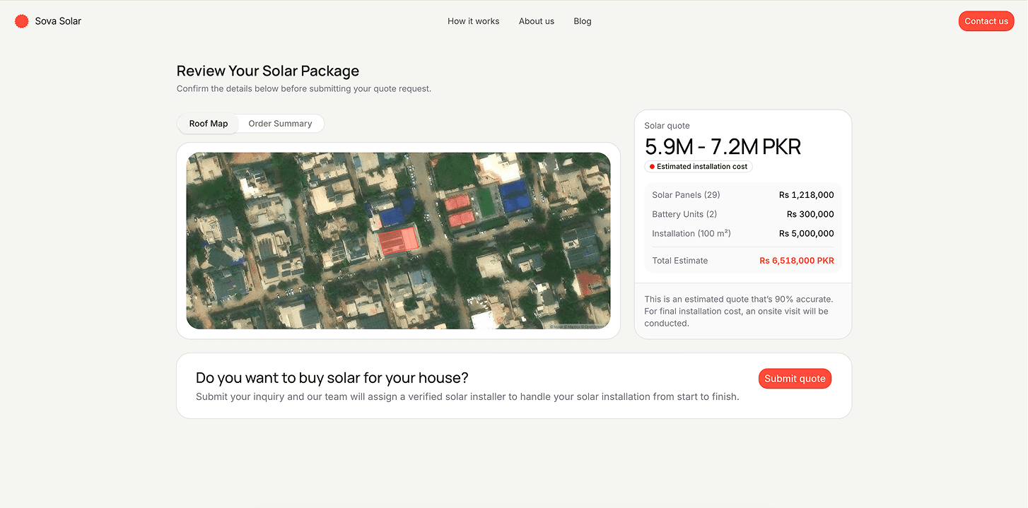 Employee dashboard interface